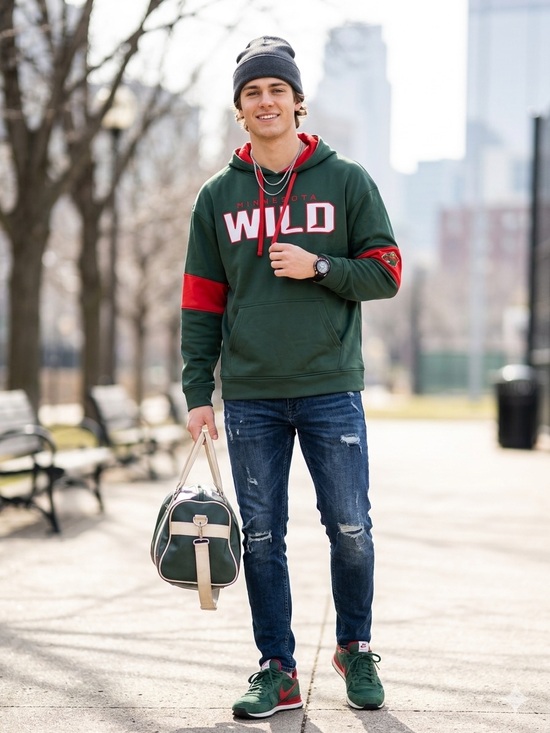 NHL Other - Men's Minnesota Wild NHL Poly Fleece Pullover Hoodie
